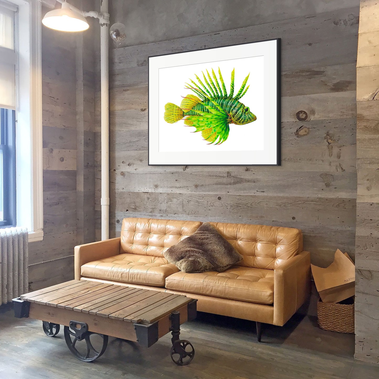 GREEN LIONFISH - giclee print