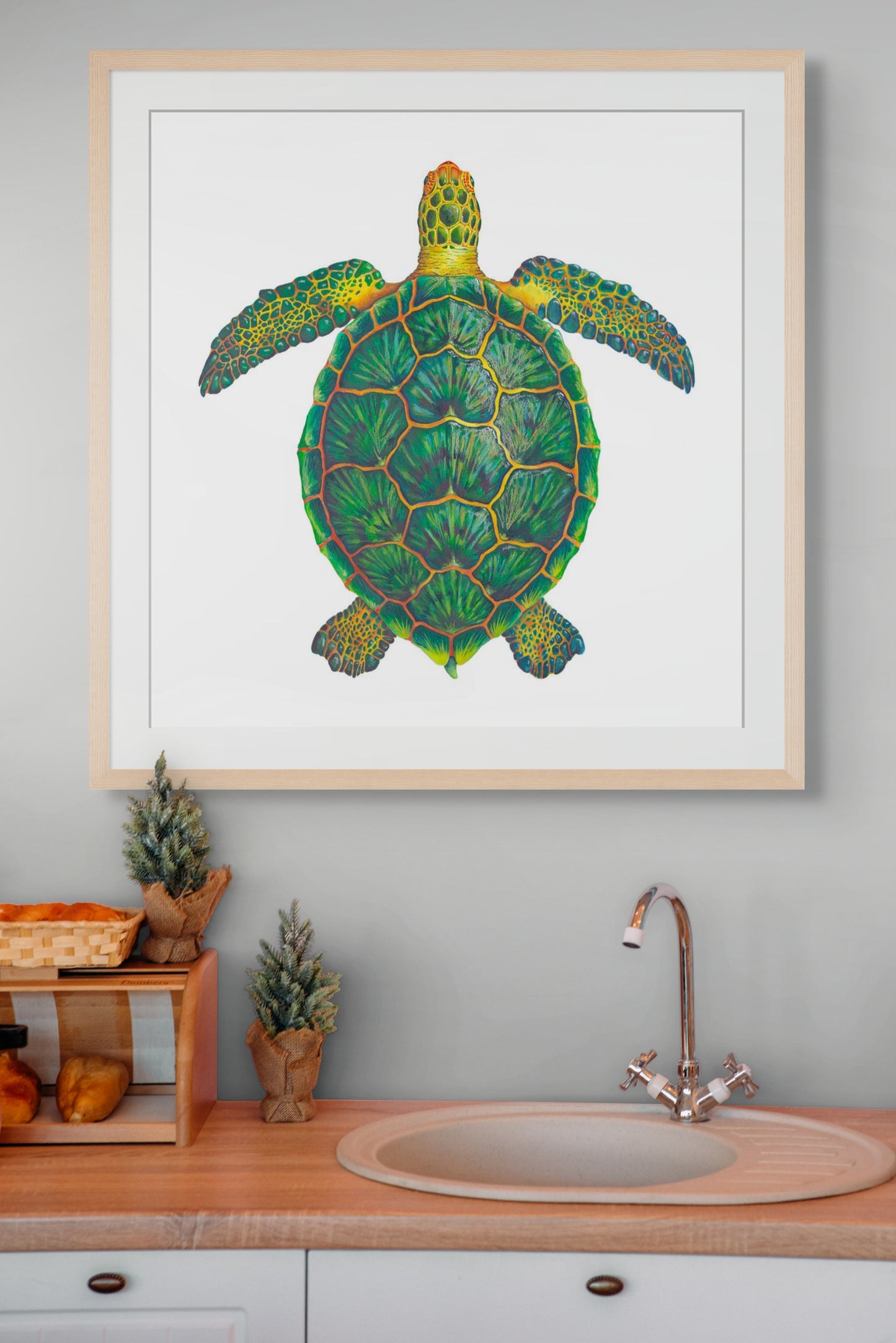 GREEN SEA TURTLE - giclee print