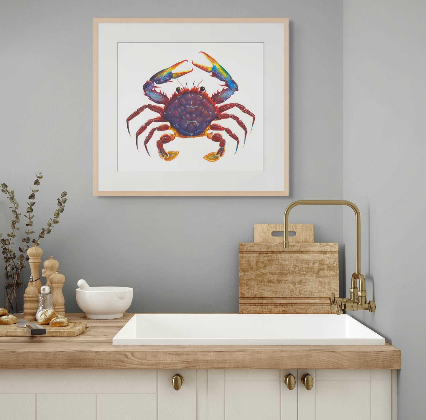 RED CRAB - giclee print