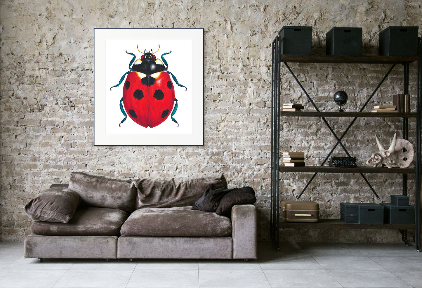 7-SPOT LADYBUG/LADYBIRD - original watercolour