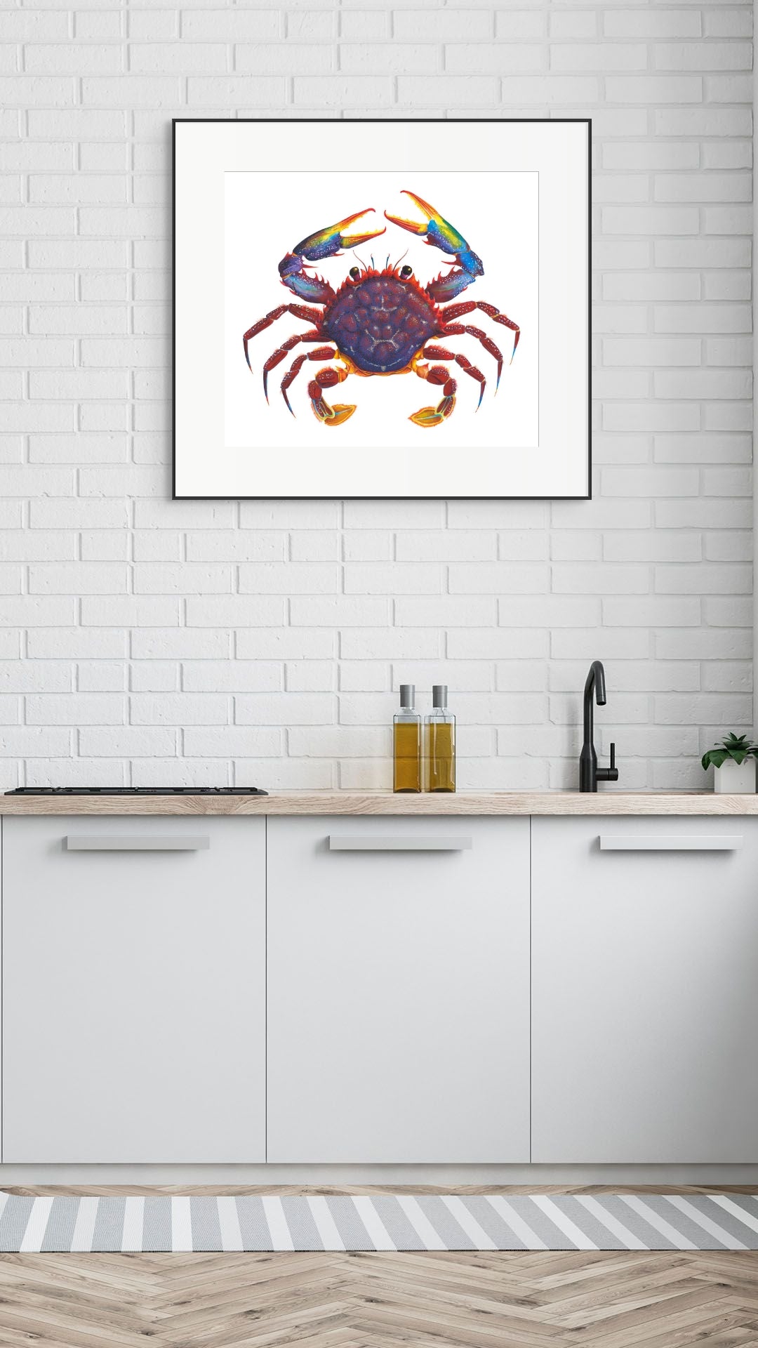 RED CRAB - original watercolour