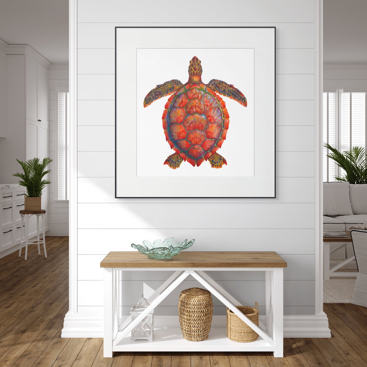 RED SEA TURTLE - original watercolour