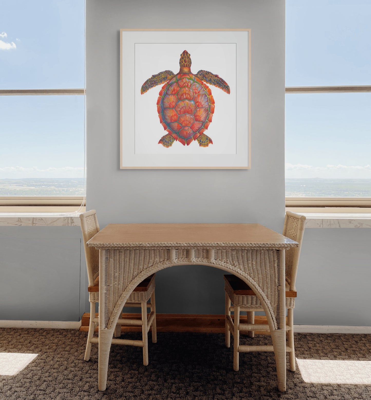 RED SEA TURTLE - original watercolour