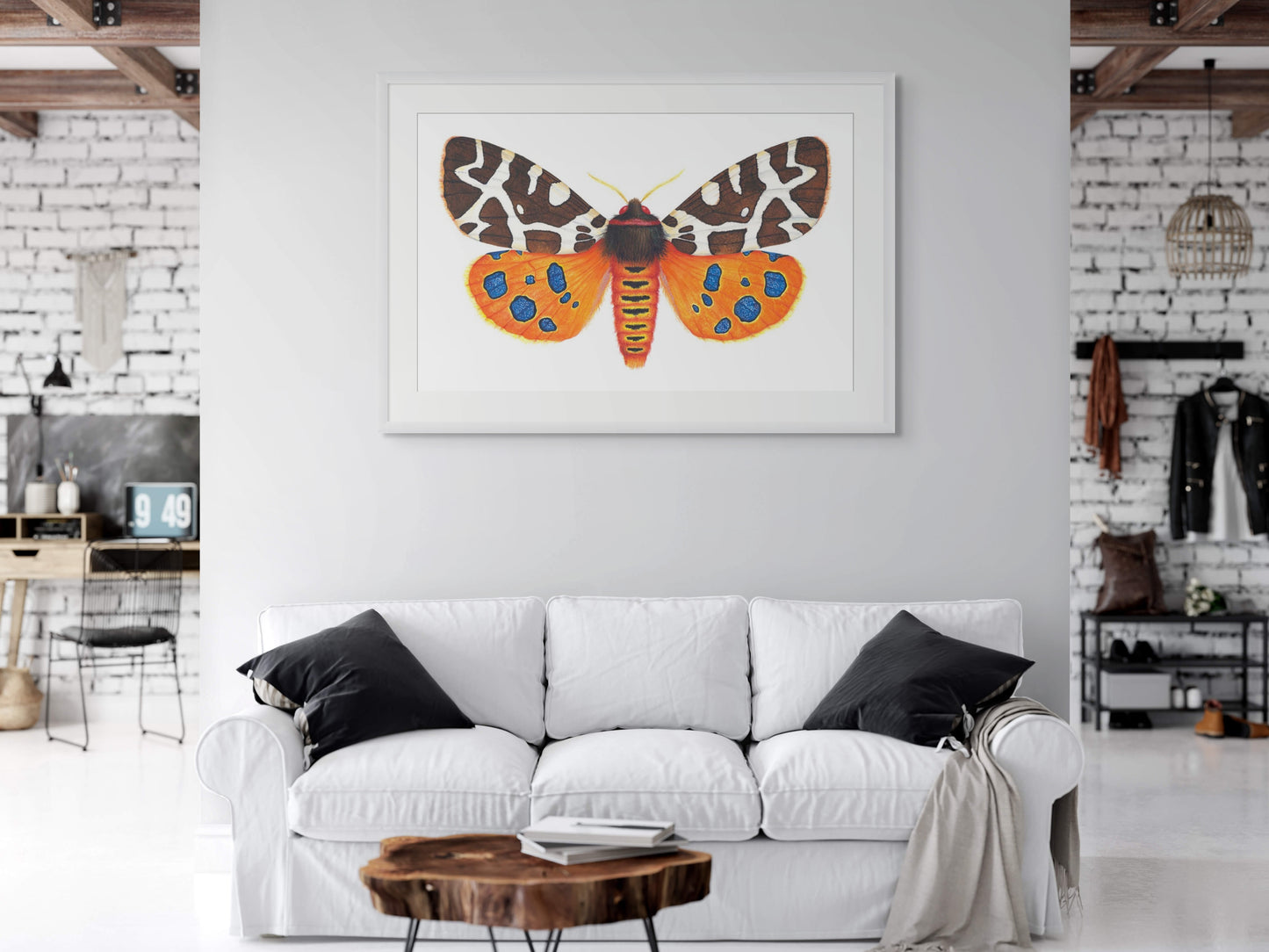 GARDEN TIGER MOTH - original watercolour