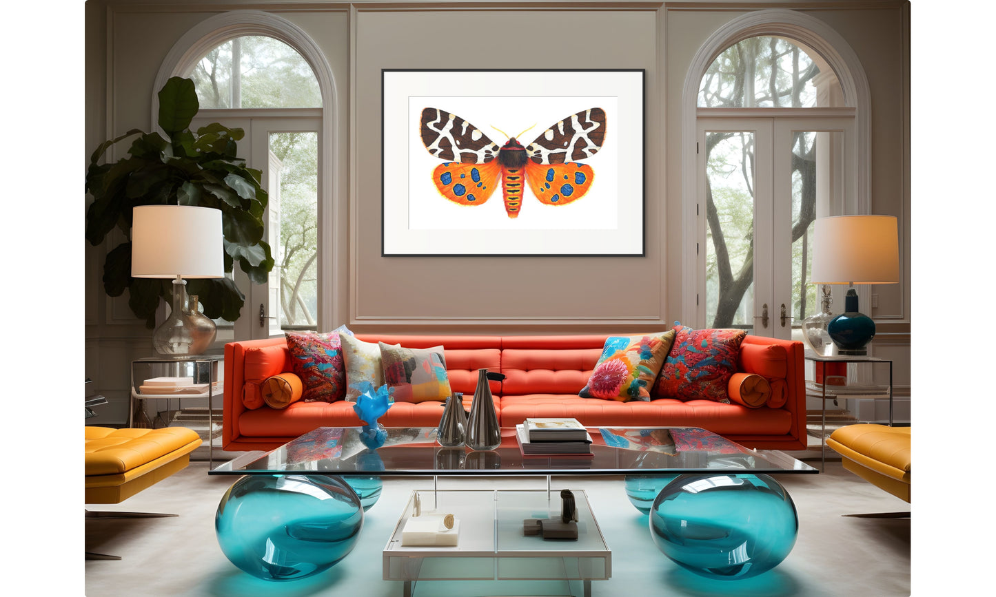 GARDEN TIGER MOTH - original watercolour