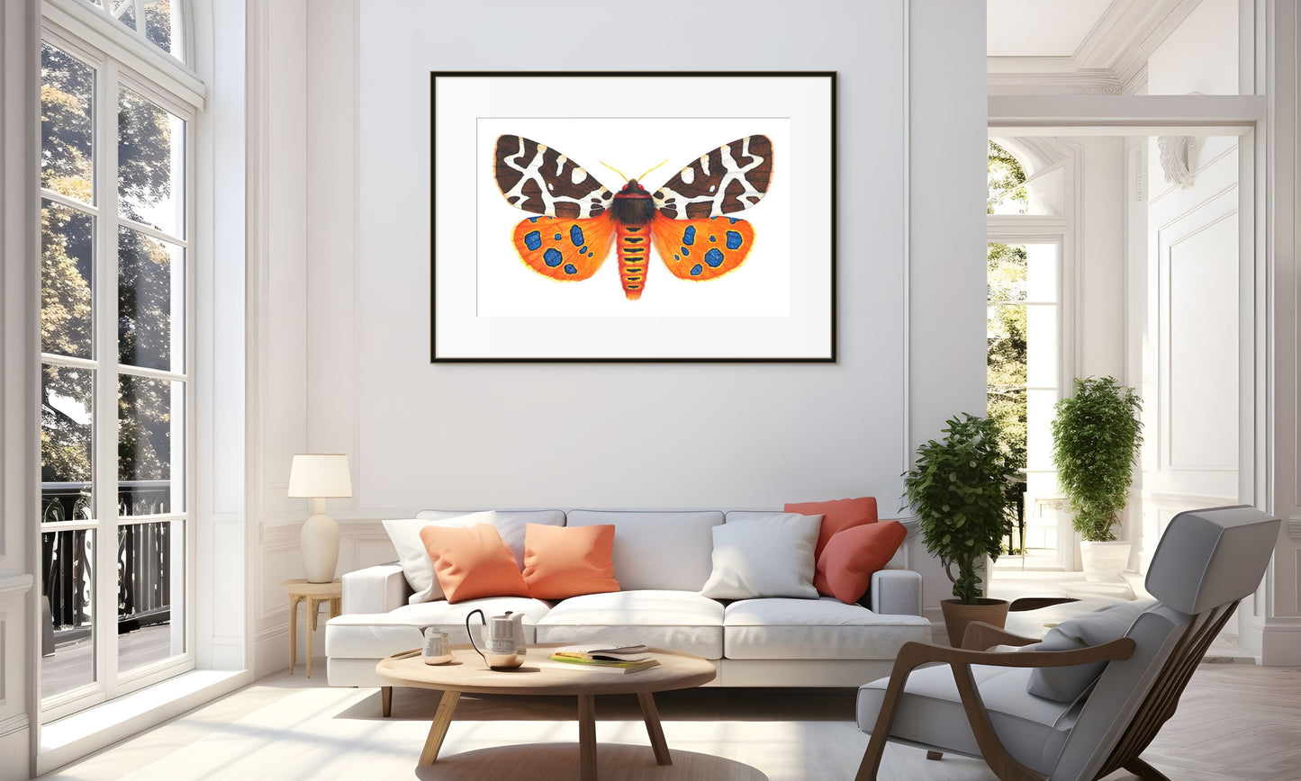 GARDEN TIGER MOTH - original watercolour