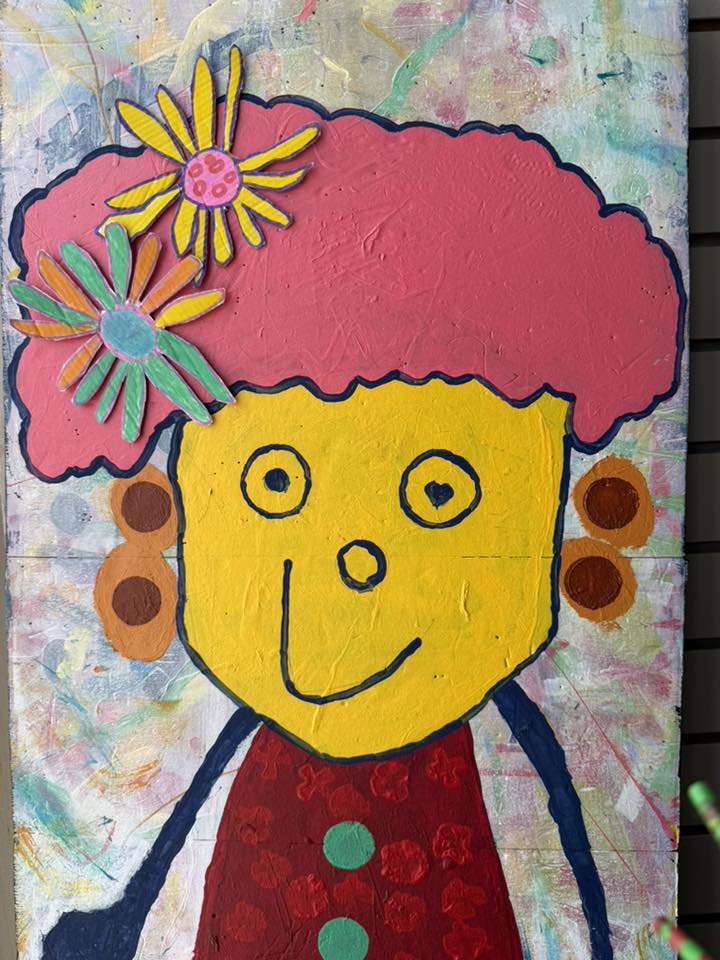Creating art at Planet Joy Art Studio, Medina