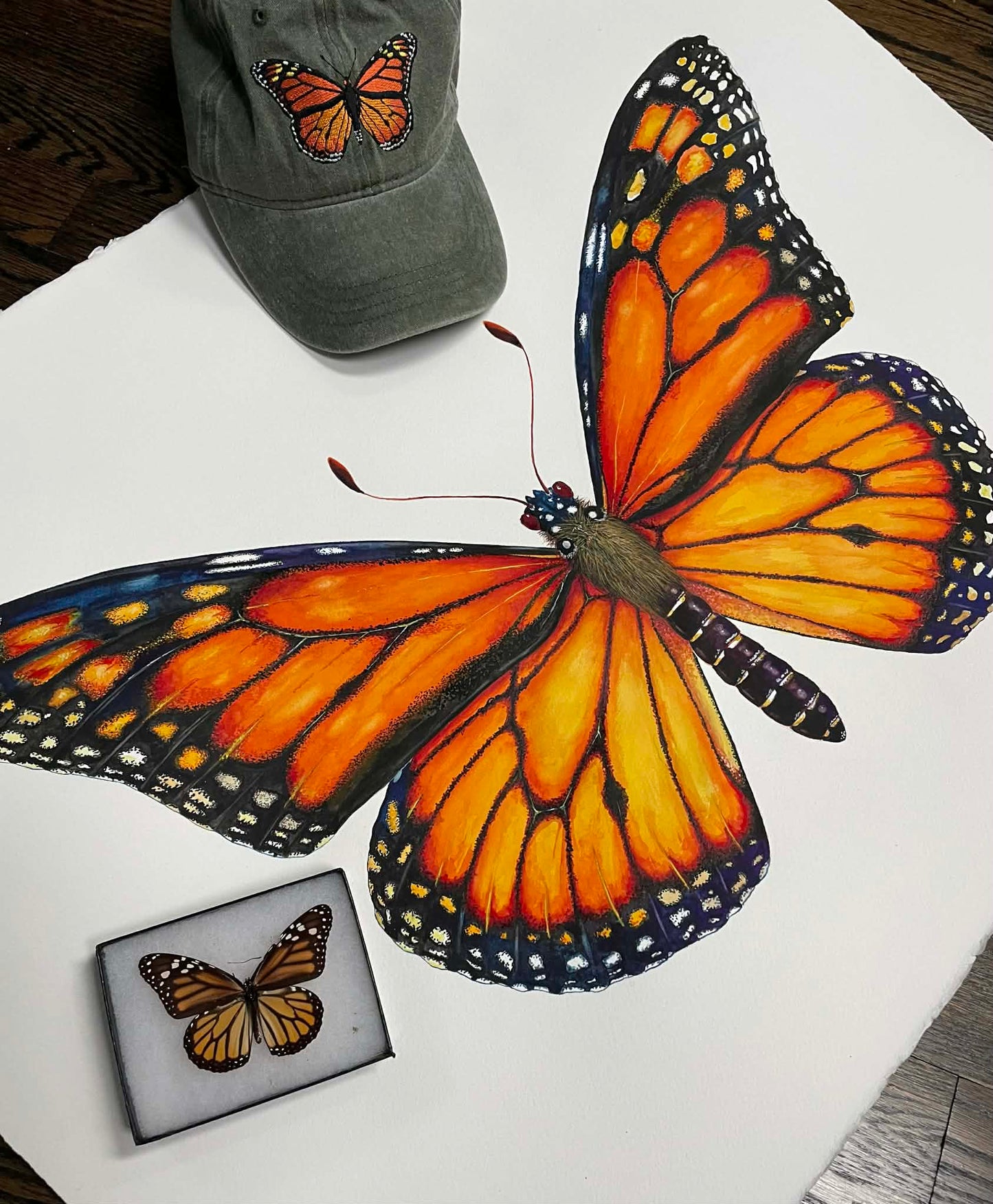 MONARCH BUTTERFLY - original watercolour
