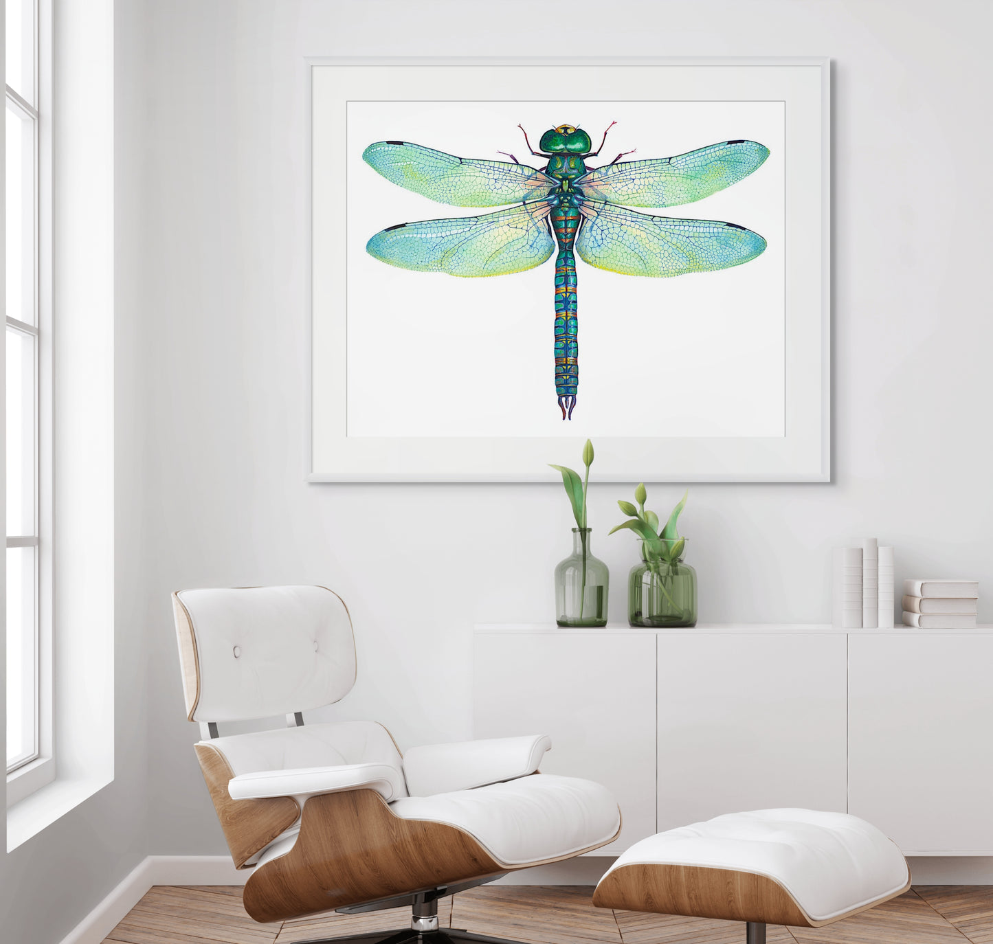 Green Dragonfly - giclee print