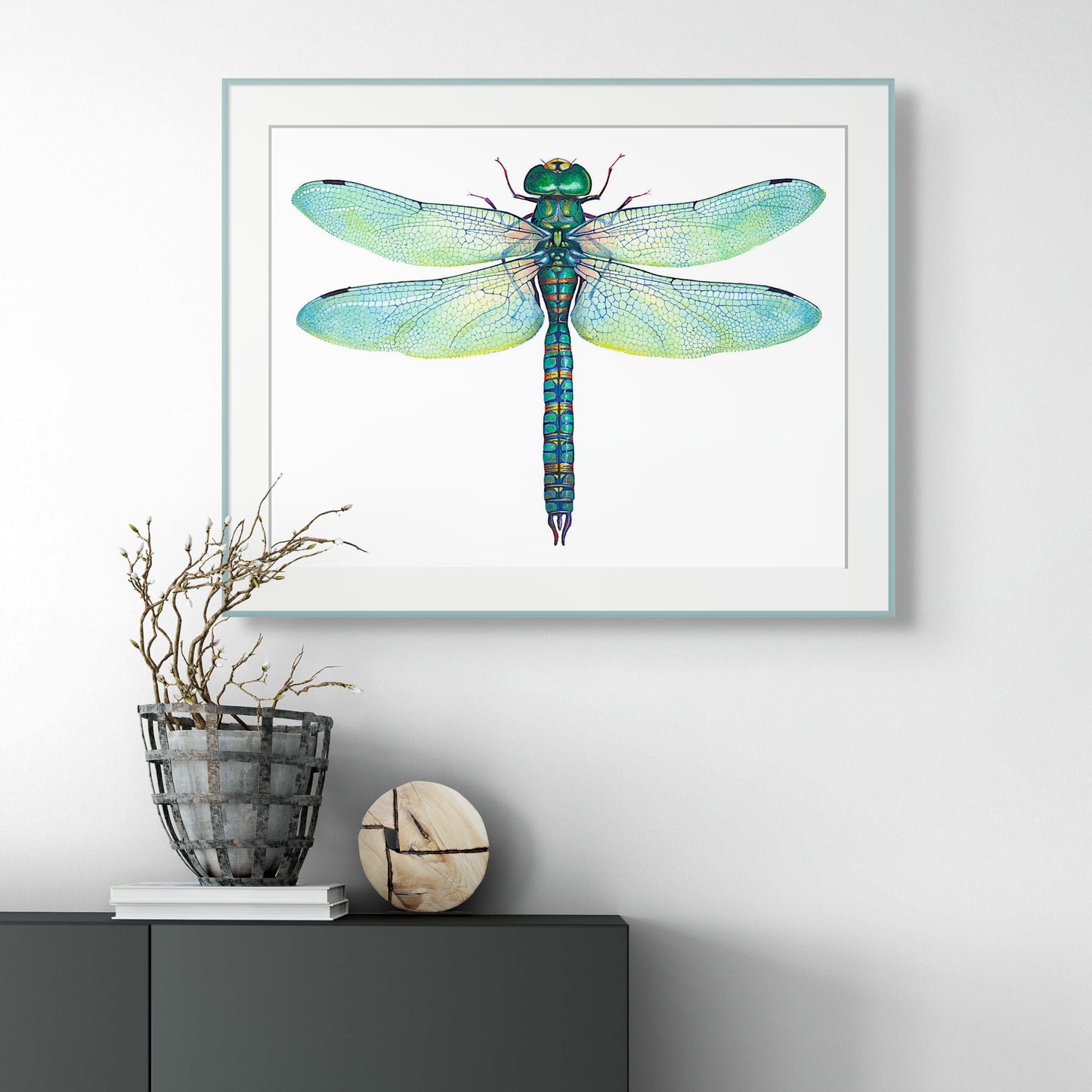 Green Dragonfly - giclee print