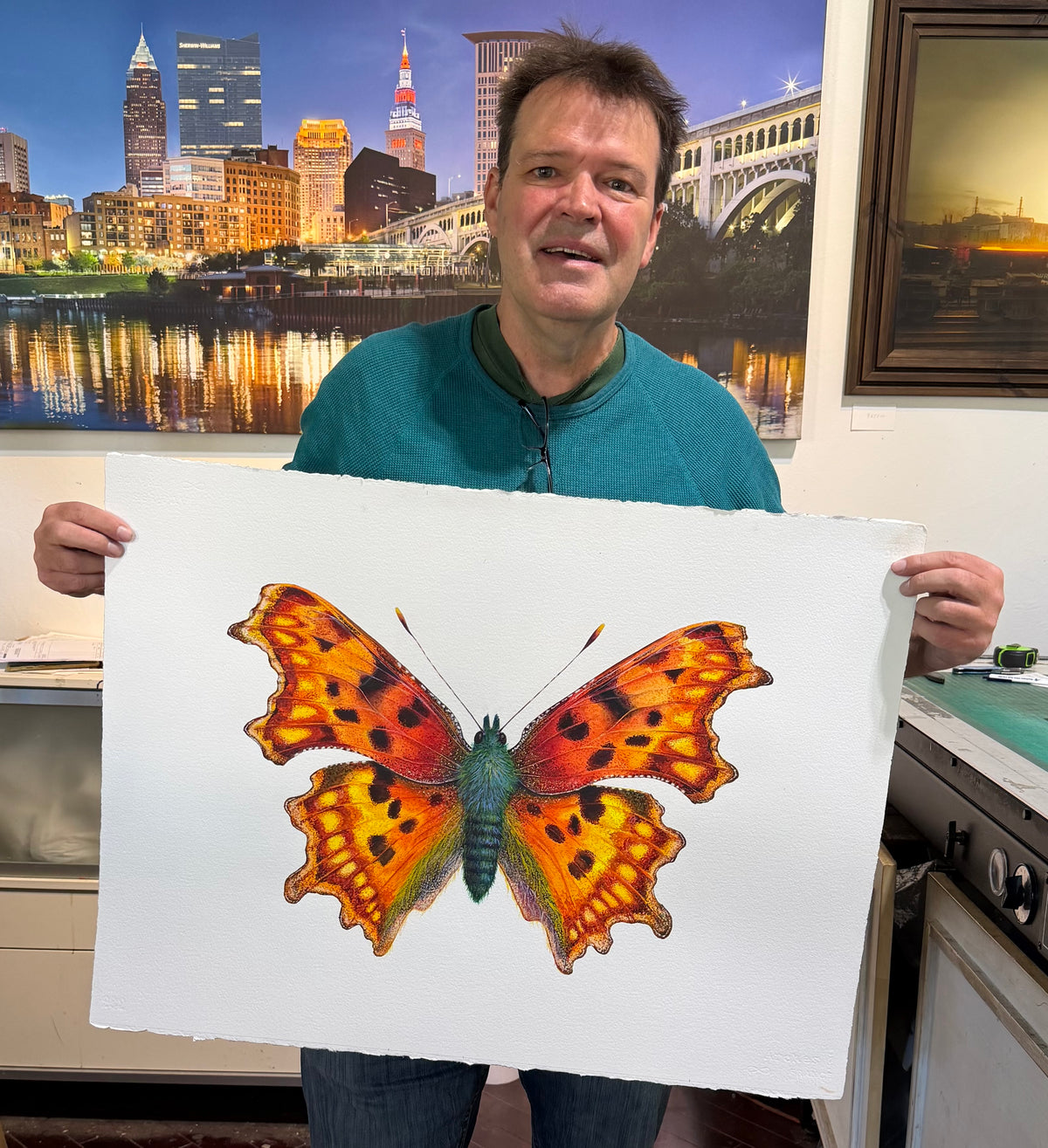 COMMA BUTTERFLY - original watercolour