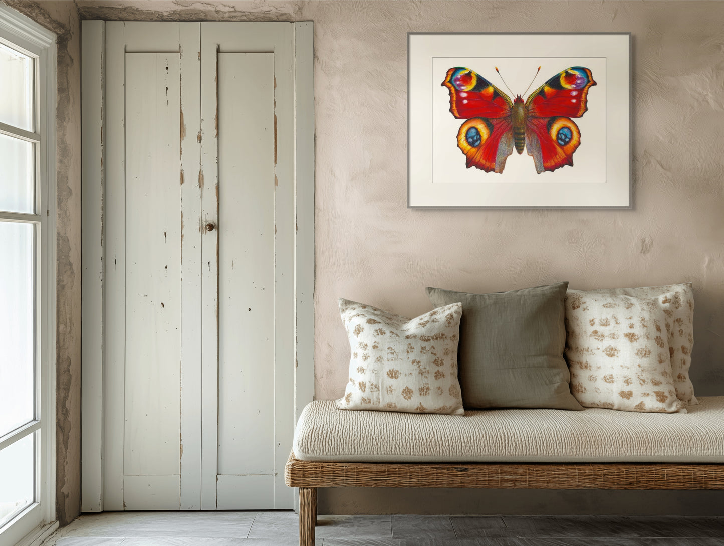 PEACOCK BUTTERFLY - original watercolour