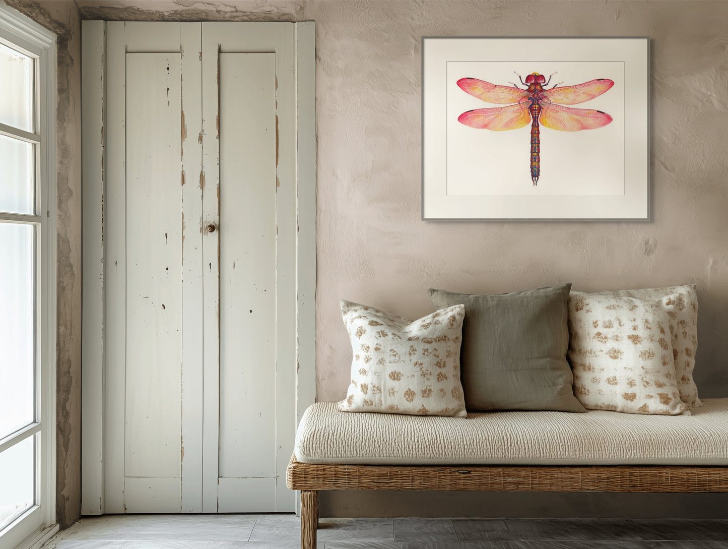 Red Dragonfly - giclee print
