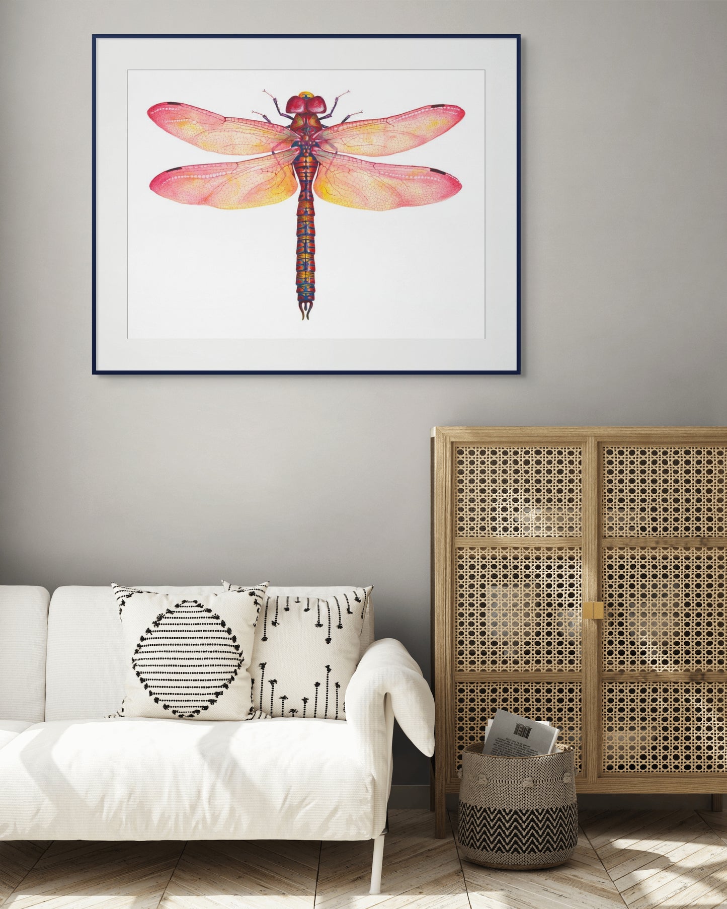 Red Dragonfly - giclee print